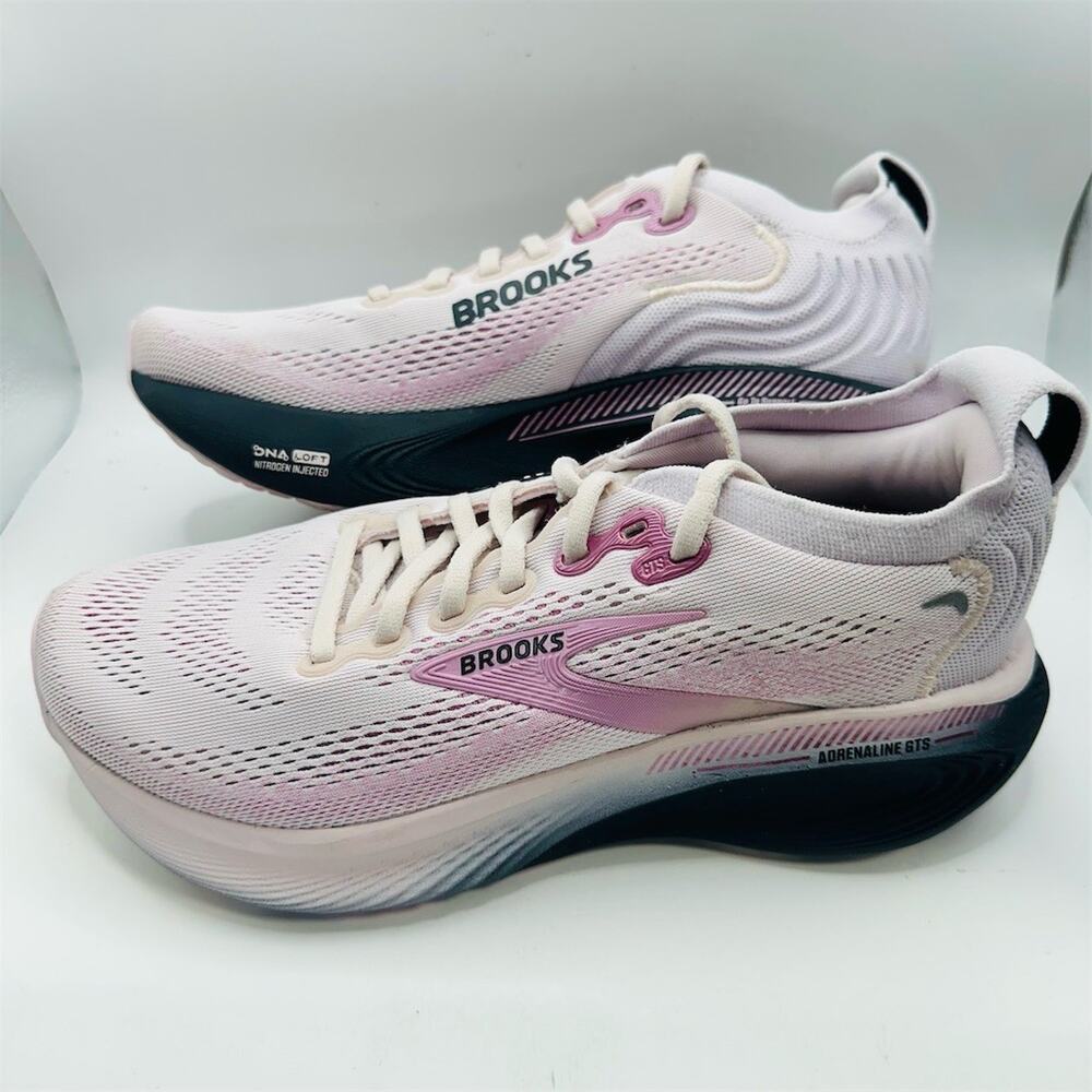 Brooks Adrenaline GTS 25 Mauve Pink Running Sneakers | Women's Size 7 US | EUC - Picture 3 of 8
